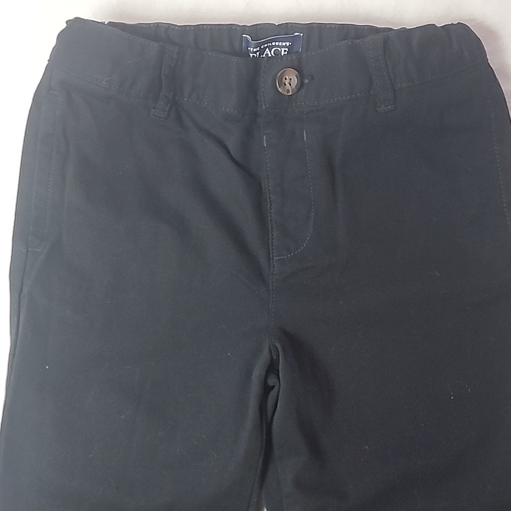 The Children’s Place Black Chino Pants Adjustable Waist Boys 5T School Uniform - Picture 2 of 5
